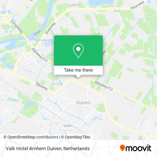 Valk Hotel Arnhem Duiven map