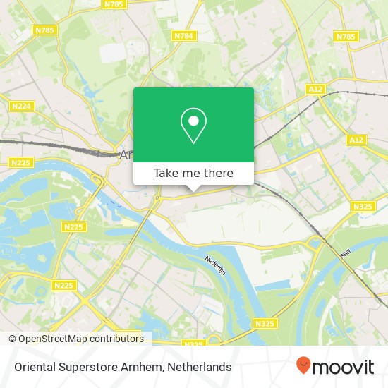 Oriental Superstore Arnhem map