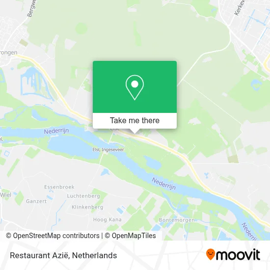 Restaurant Azië map