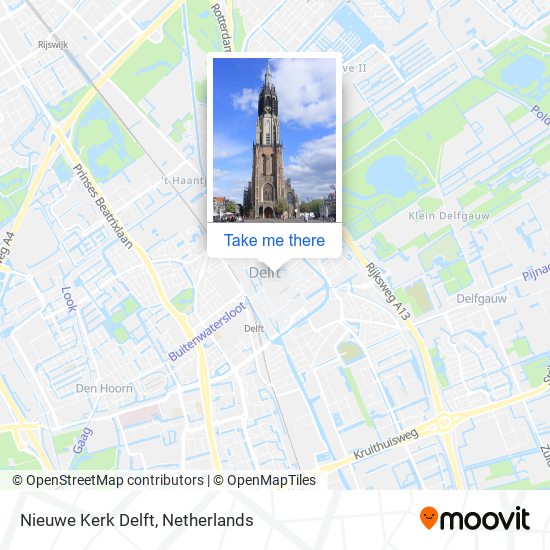 Nieuwe Kerk Delft map