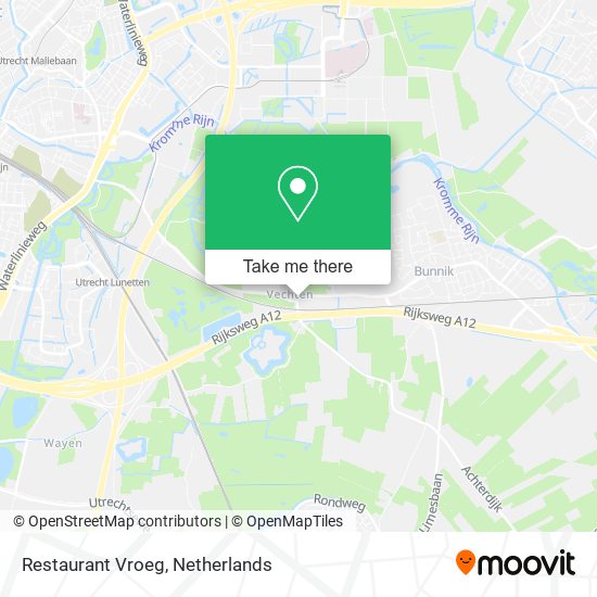 Restaurant Vroeg map