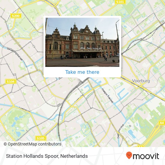 Station Hollands Spoor Karte
