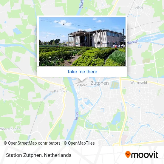 Station Zutphen map