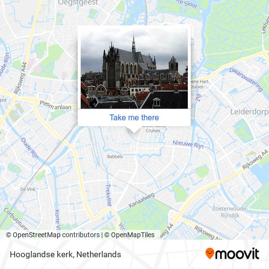 Hooglandse kerk Karte