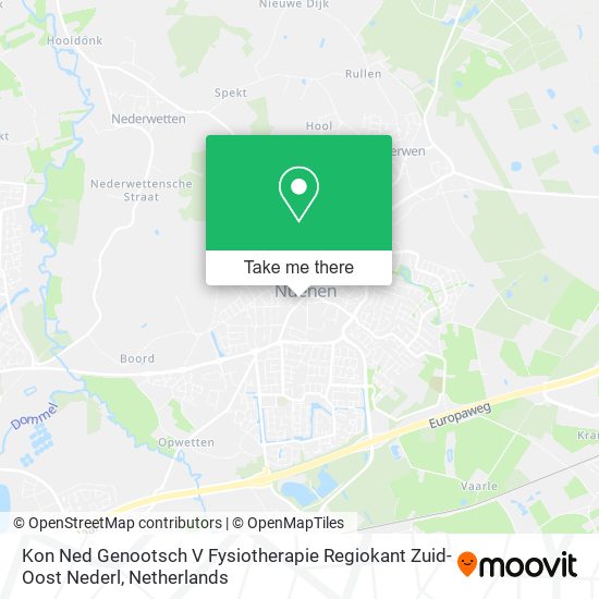 Kon Ned Genootsch V Fysiotherapie Regiokant Zuid-Oost Nederl map