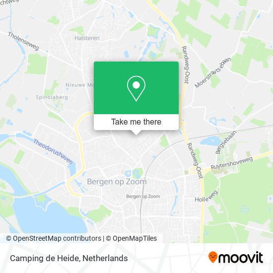 Camping de Heide map