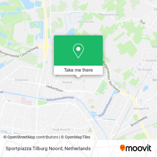 Sportpiazza Tilburg Noord map