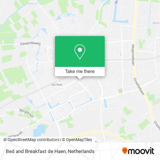 Bed and Breakfast de Haen map