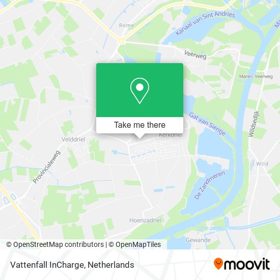 Vattenfall InCharge map