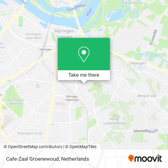 Cafe-Zaal Groenewoud map