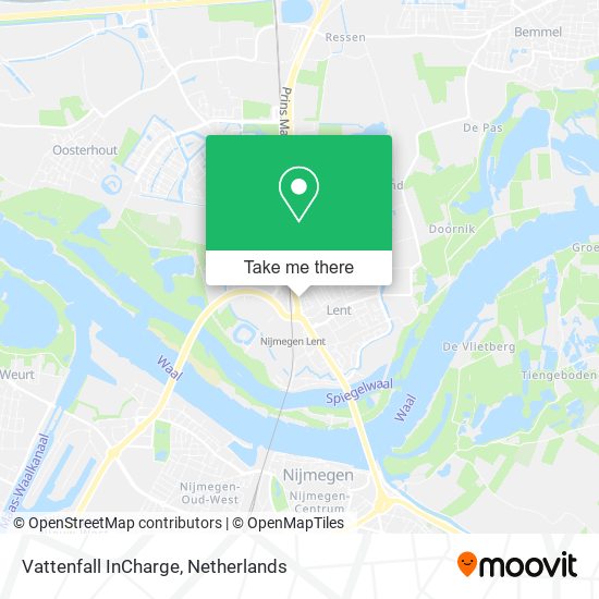 Vattenfall InCharge map