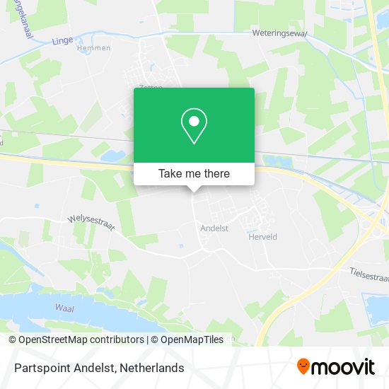 Partspoint Andelst map