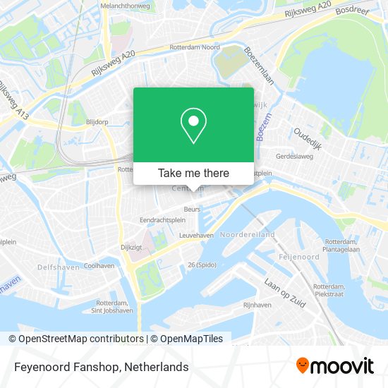 Feyenoord Fanshop map