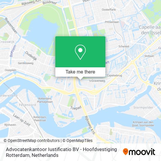 Advocatenkantoor Iustificatio BV - Hoofdvestiging Rotterdam map