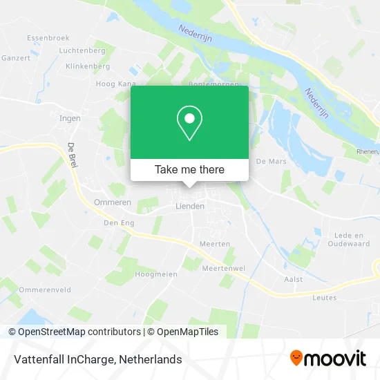 Vattenfall InCharge map