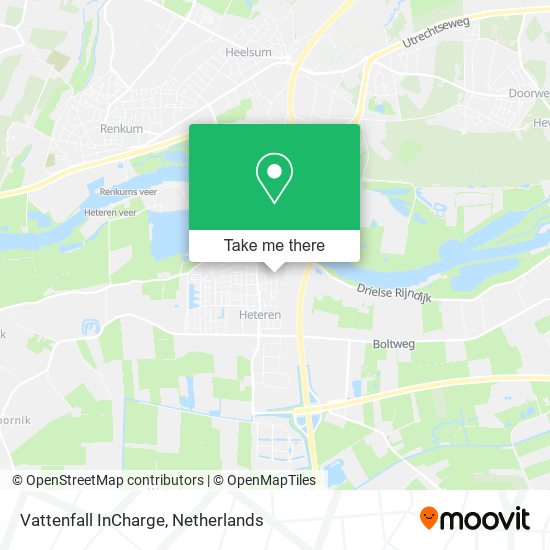 Vattenfall InCharge map