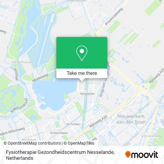 Fysiotherapie Gezondheidscentrum Nesselande Karte