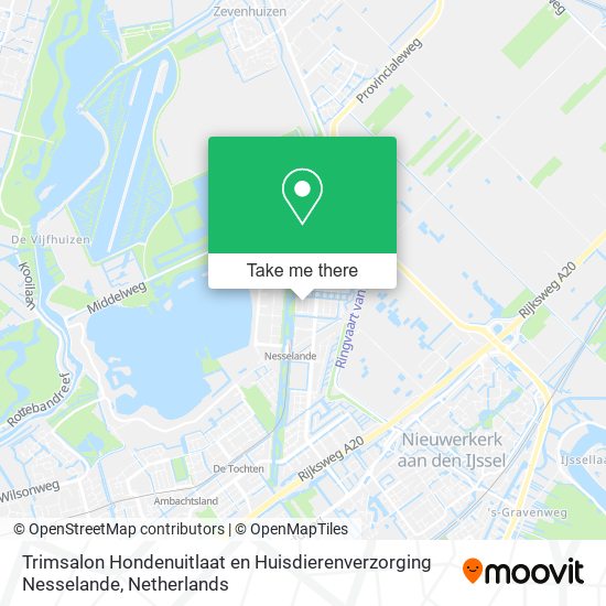 Trimsalon Hondenuitlaat en Huisdierenverzorging Nesselande map