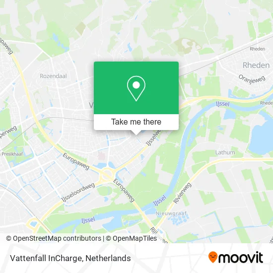 Vattenfall InCharge map