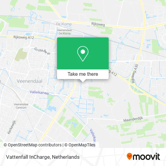Vattenfall InCharge map