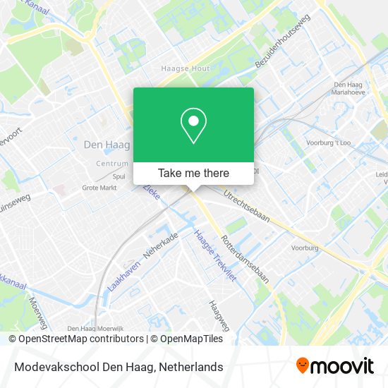 Modevakschool Den Haag Karte