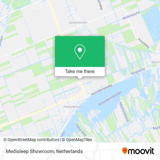 Medisleep Showroom map