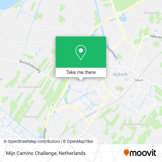 Mijn Camino Challenge map