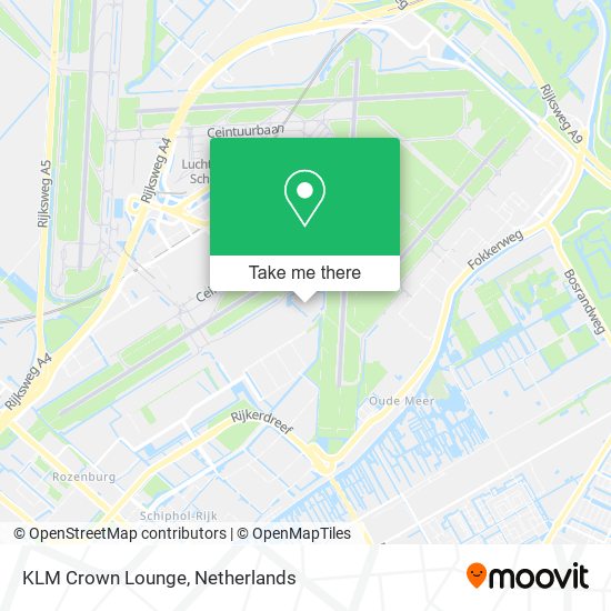 KLM Crown Lounge map