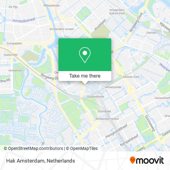 Hak Amsterdam Karte