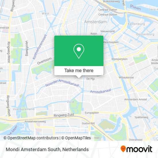 Mondi Amsterdam South Karte