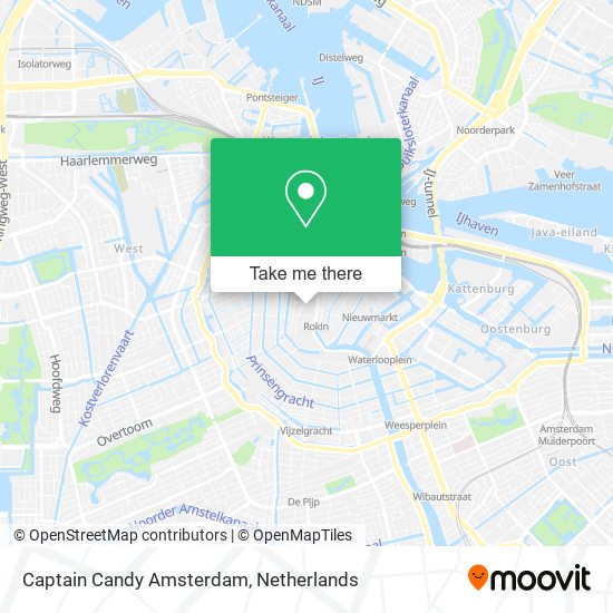 Captain Candy Amsterdam map