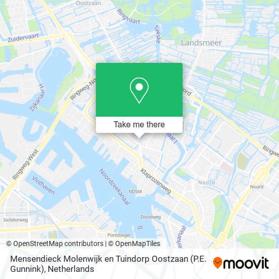 Mensendieck Molenwijk en Tuindorp Oostzaan (P.E. Gunnink) Karte