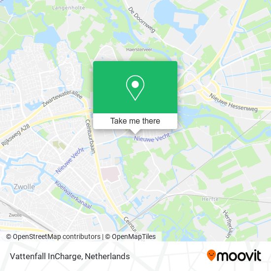 Vattenfall InCharge map