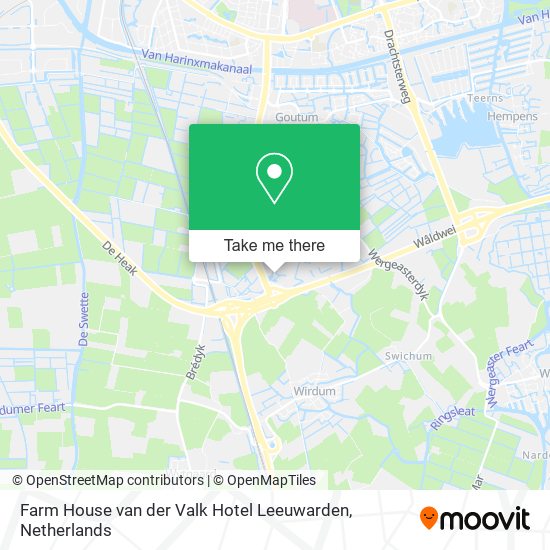 Farm House van der Valk Hotel Leeuwarden map