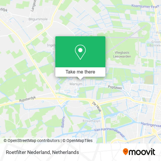 Roetfilter Nederland map