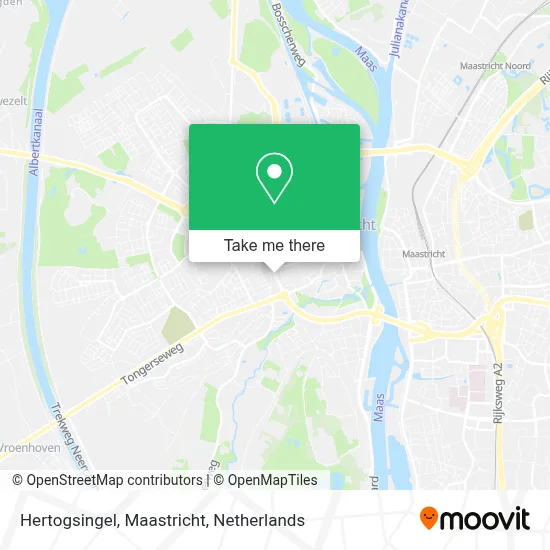Hertogsingel, Maastricht map