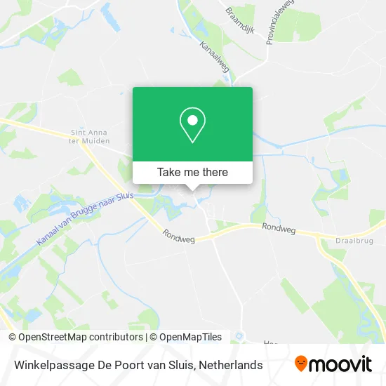 Winkelpassage De Poort van Sluis map