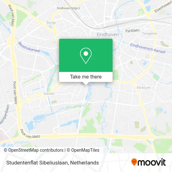 Studentenflat Sibeliuslaan map