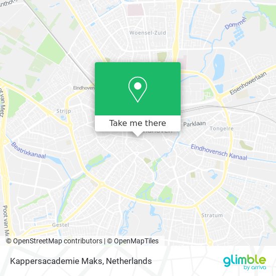 Kappersacademie Maks map