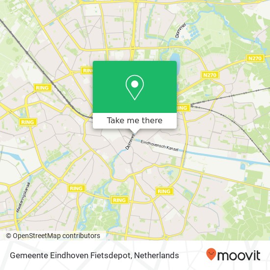 Gemeente Eindhoven Fietsdepot Karte