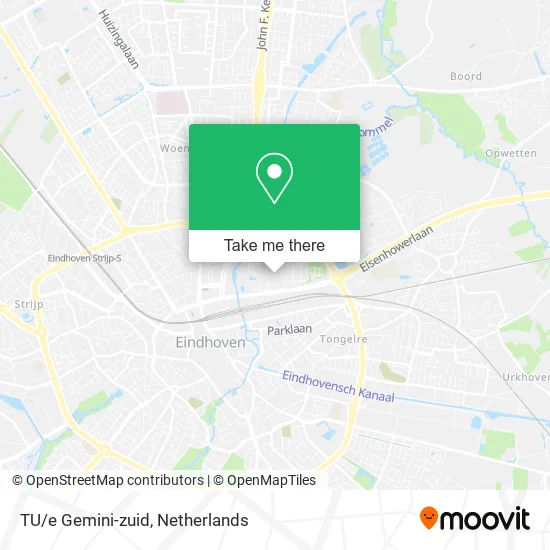 TU/e Gemini-zuid map