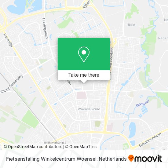 Fietsenstalling Winkelcentrum Woensel Karte