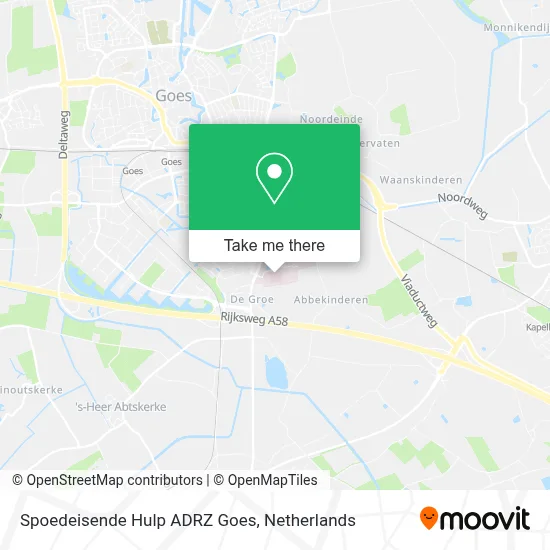 Spoedeisende Hulp ADRZ Goes map