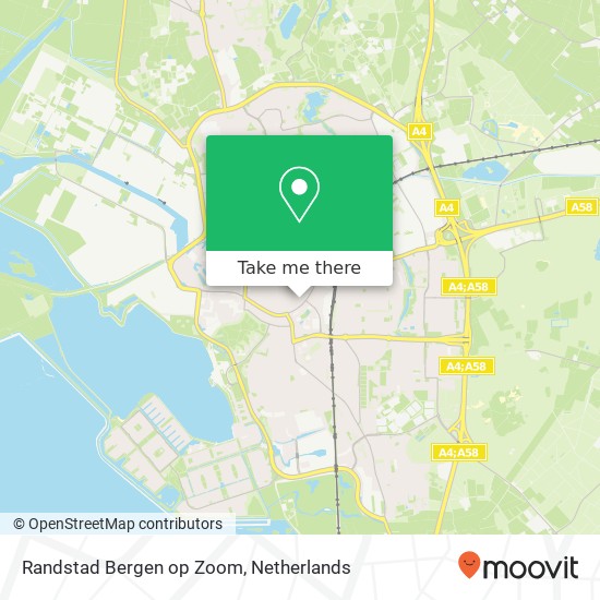 Randstad Bergen op Zoom map