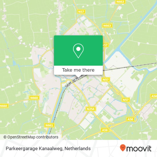 Parkeergarage Kanaalweg map