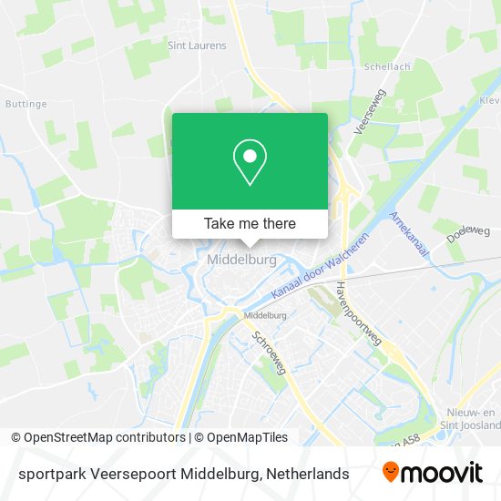 sportpark Veersepoort Middelburg map