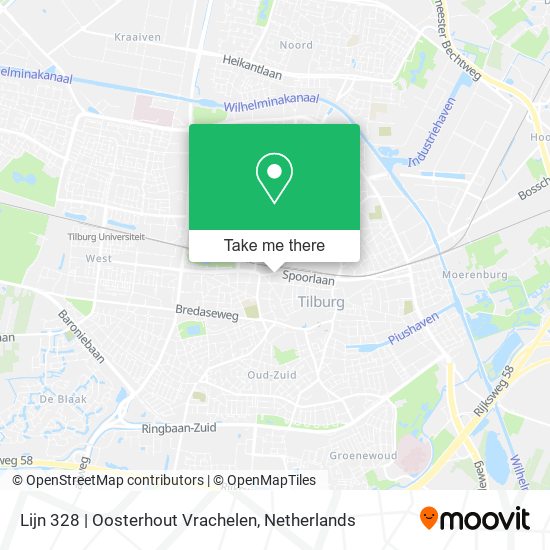 Lijn 328 | Oosterhout Vrachelen map