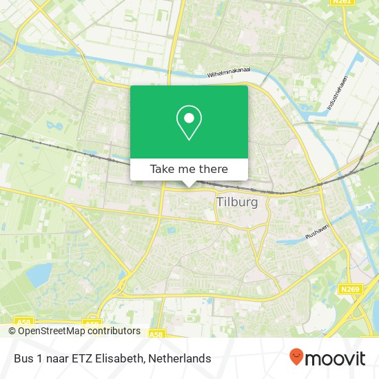 Bus 1 naar ETZ Elisabeth map