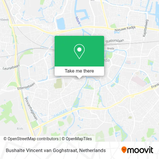 Bushalte Vincent van Goghstraat map