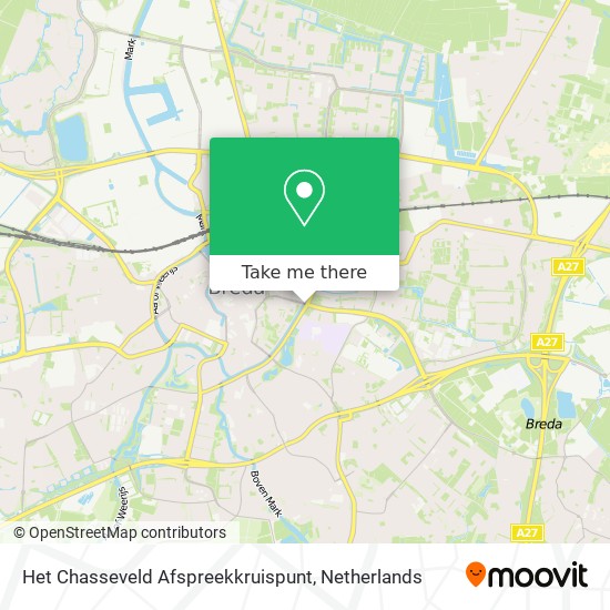 Het Chasseveld Afspreekkruispunt map